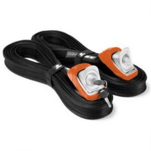 Lockable & stainless steel reinforced tie down straps for SUP and kayak on sale