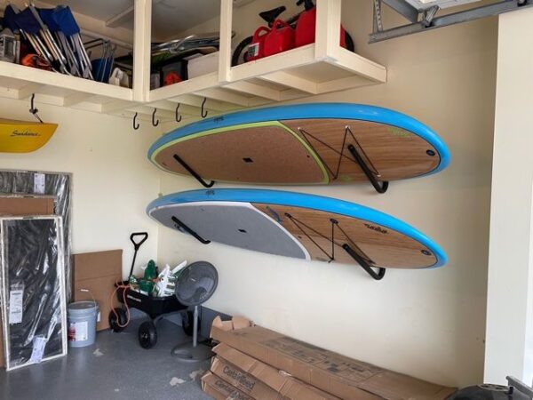 SUP wall rack for paddle board