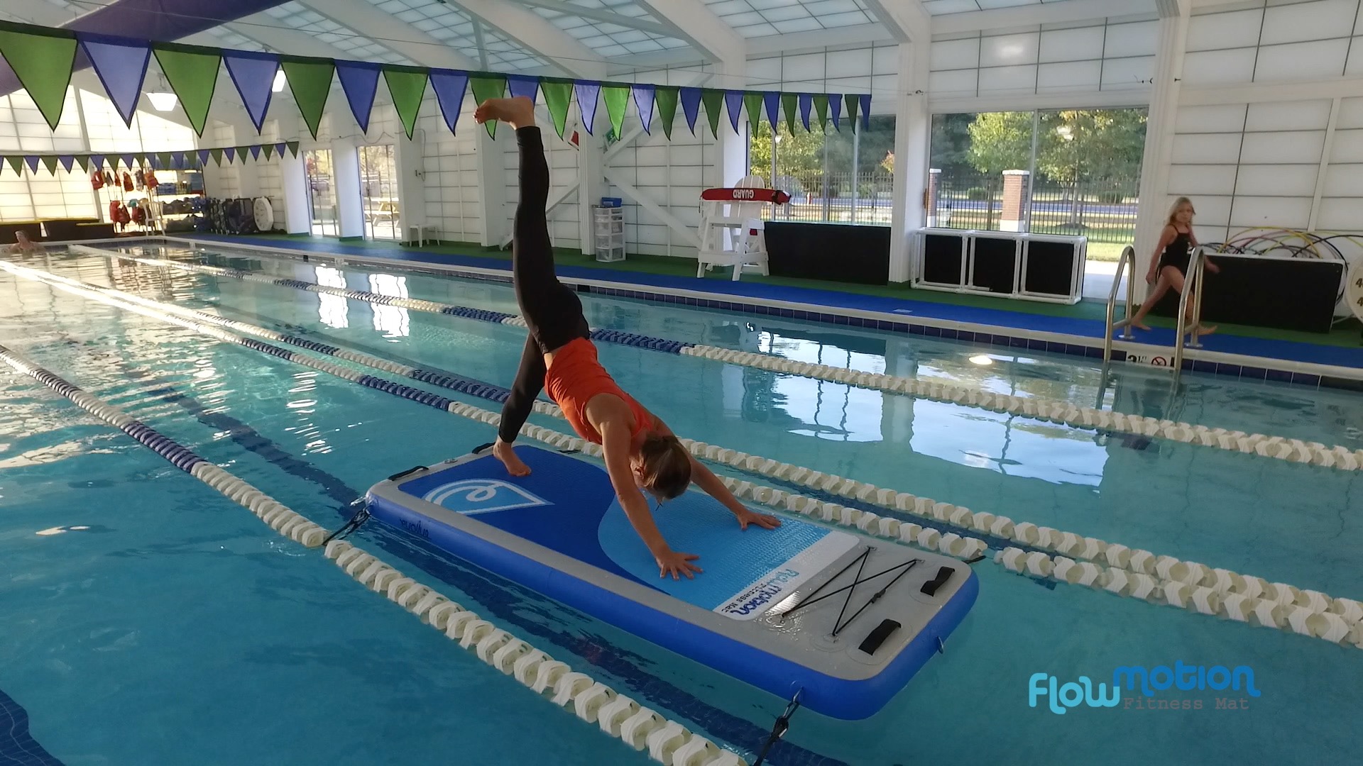 Demo/Used Inflatable Mat – Great for Yoga, Fitness, HITT, Camps or as a Pool Lounger Walk On Water SUP